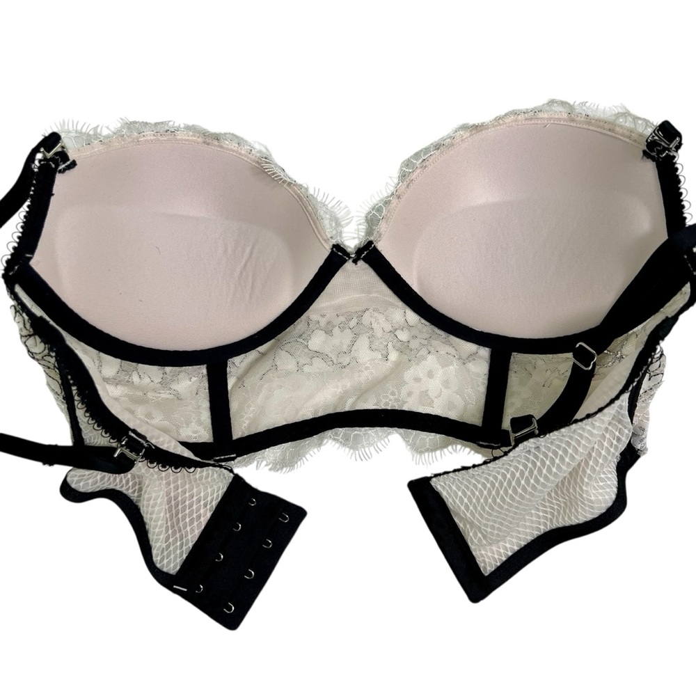 2016 Victoria's Secret Dream Angels Lace Halter Padded Demi Size 34C - Picture 9 of 13